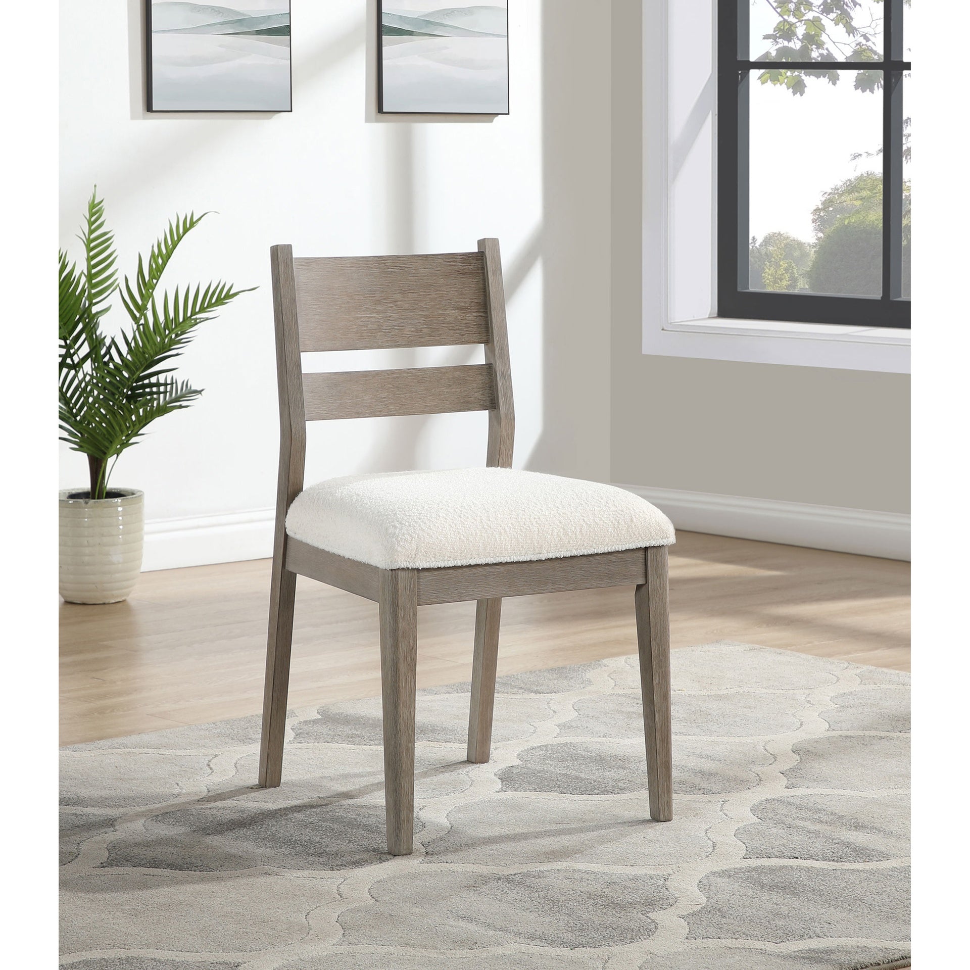 Medders Grey Medders Wood Dining Side Chair (Set of 2)