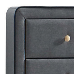 Light Grey Upholstered 6-drawer Double Dresser
