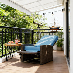 Rattan Chair,Outdoor Swivel Recliner Chair