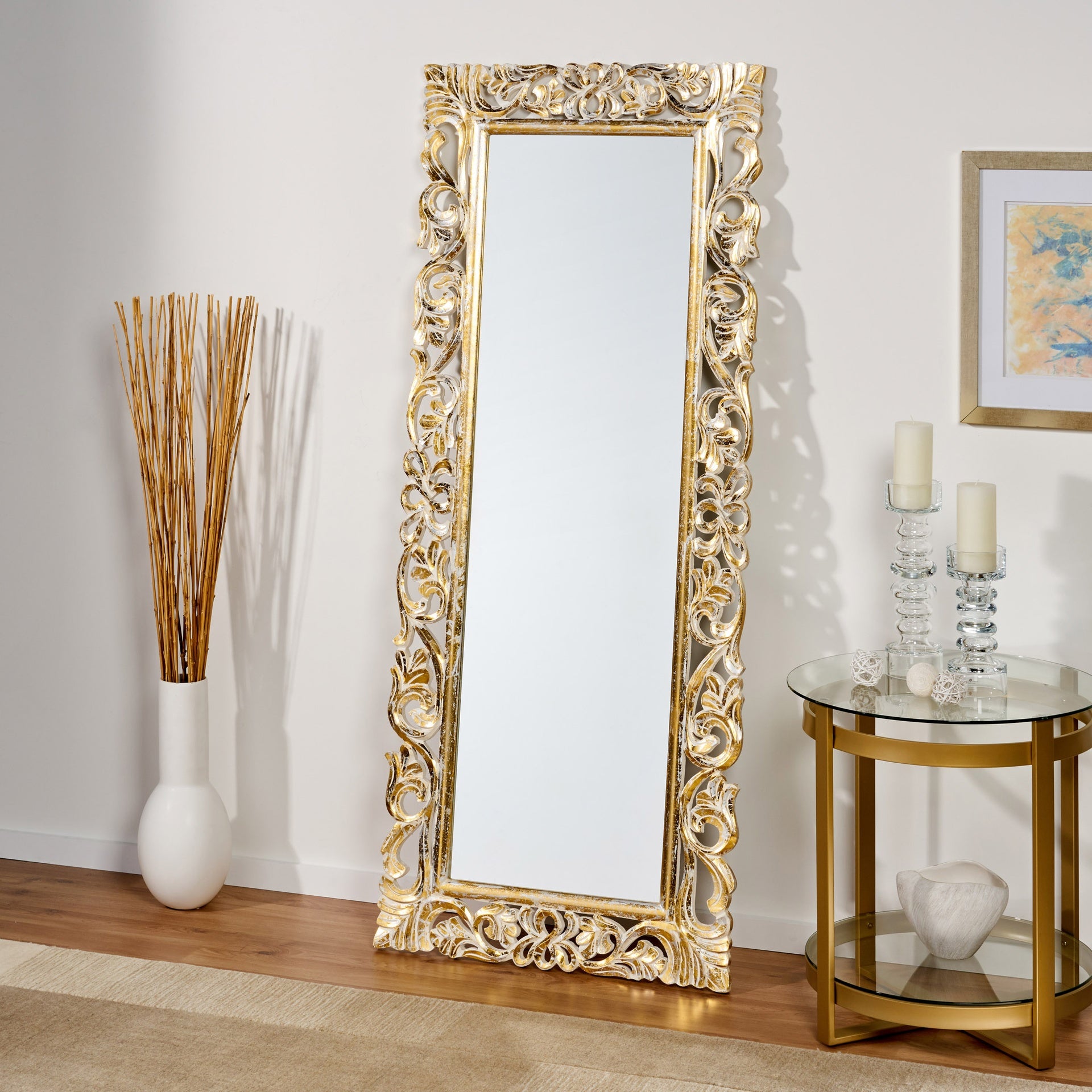 RECTANGLE CARVED MIRROR