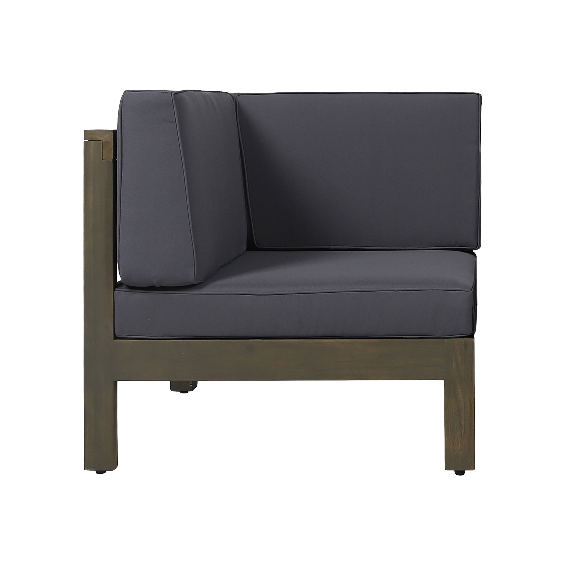 OANA 2-Piece LOVE SEAT SET, DARK GREY