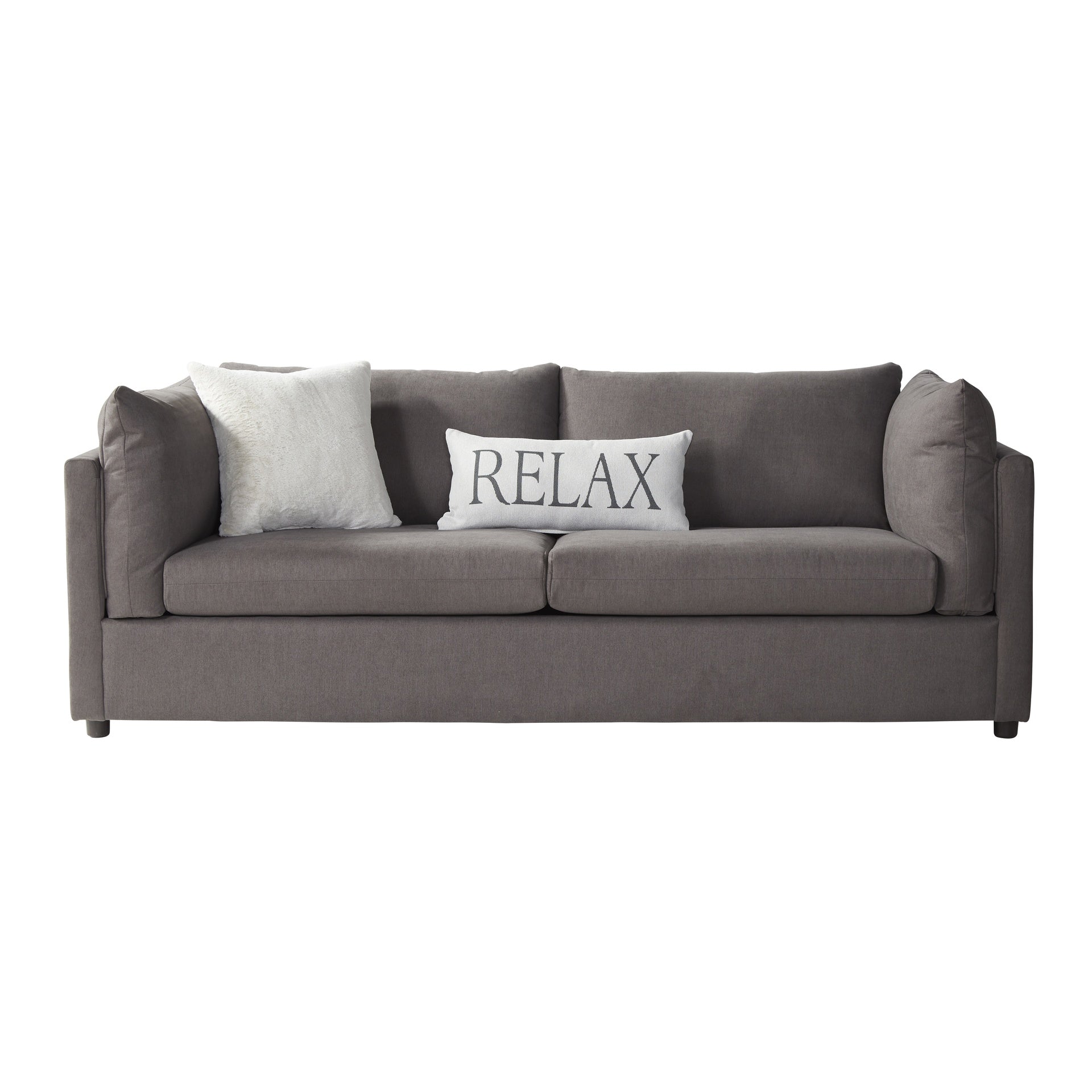 Enda Pillow Back Fabric 3-Piece Sofa and Cuddler Chair Set