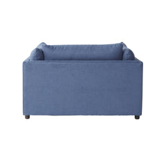 Enda Oversized Living Room Pillow Back Cuddler Arm Chair with Ottoman