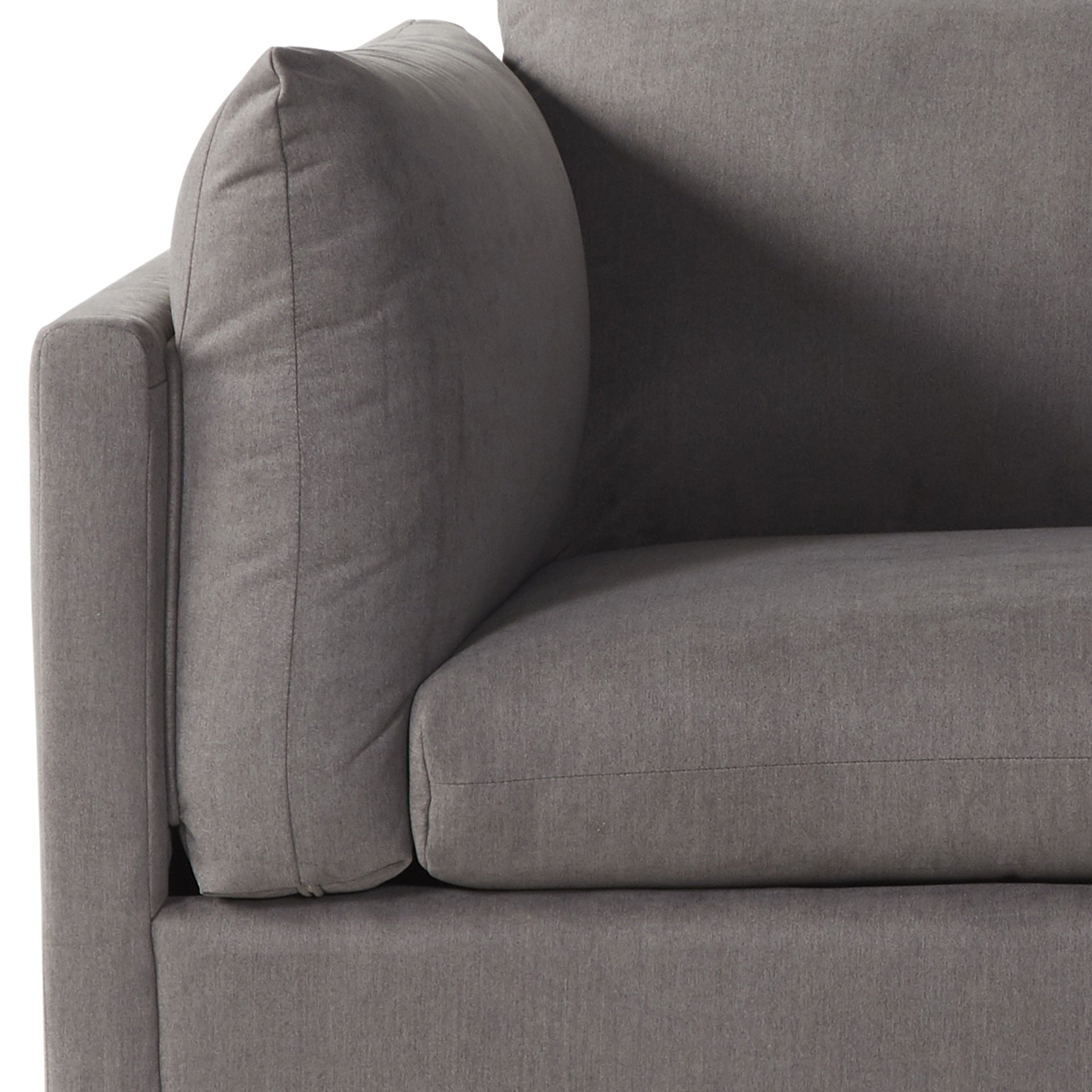 Enda Oversized Living Room Pillow Back Cuddler Arm Chair with Ottoman