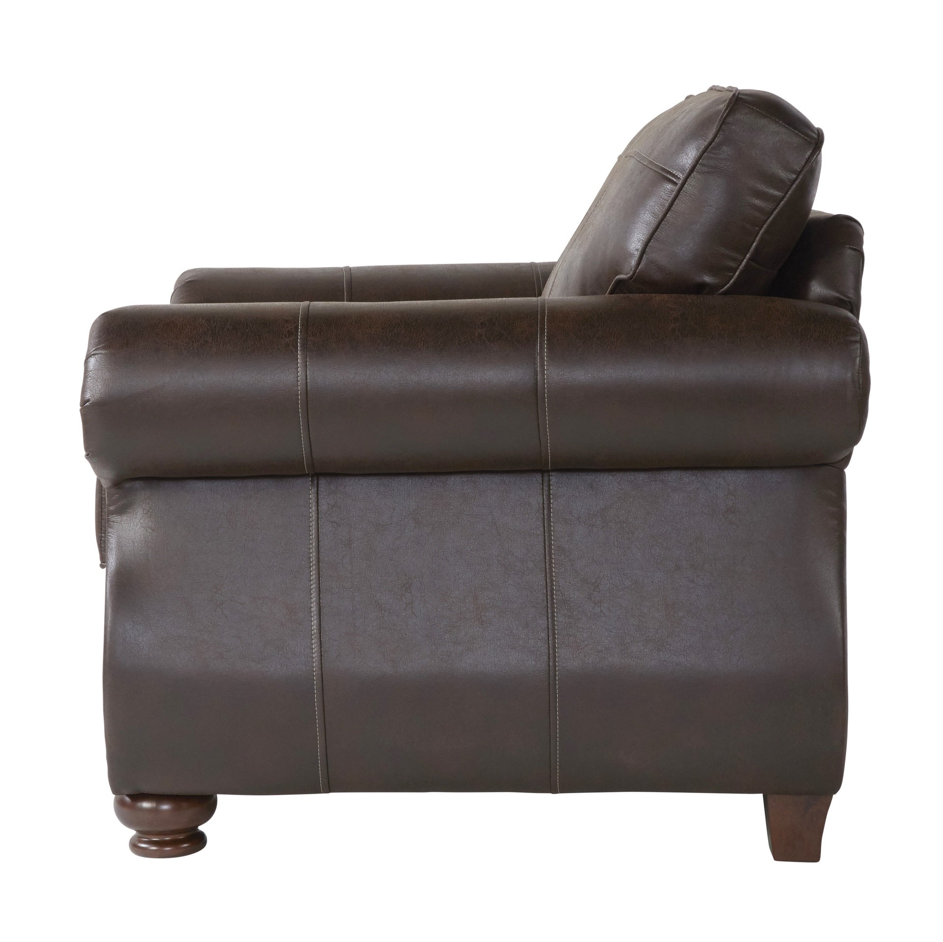 Leinster Faux Leather Upholstered Nailhead Chair