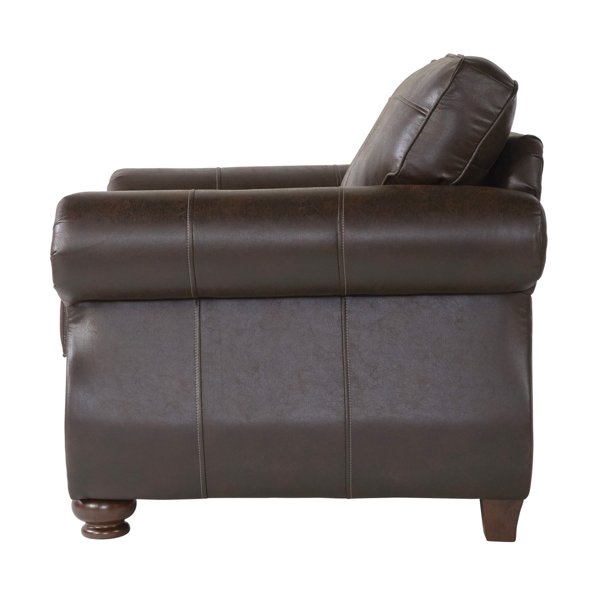 Leinster Faux Leather Upholstered Nailhead Chair
