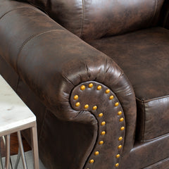 Leinster Faux Leather Upholstered Nailhead Chair