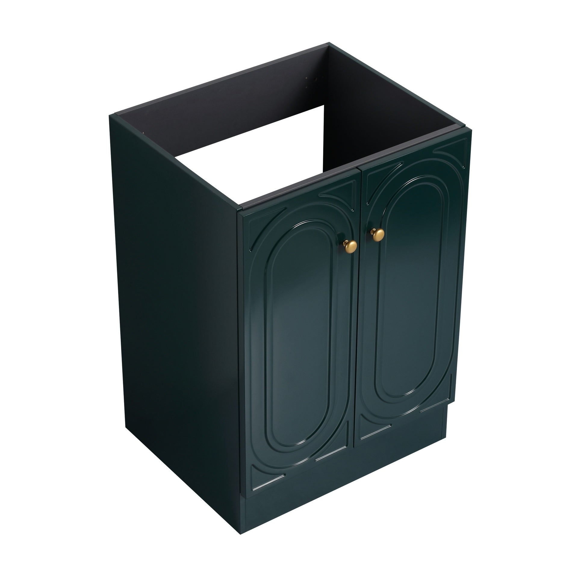 24" Freestanding Bathroom Vanity  & 2 Soft-Close Cabinet Doors (KD-Packing)-Excluding Sink