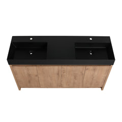 60 Inch Bathroom Resin Sink(GR B60120DBKMO)