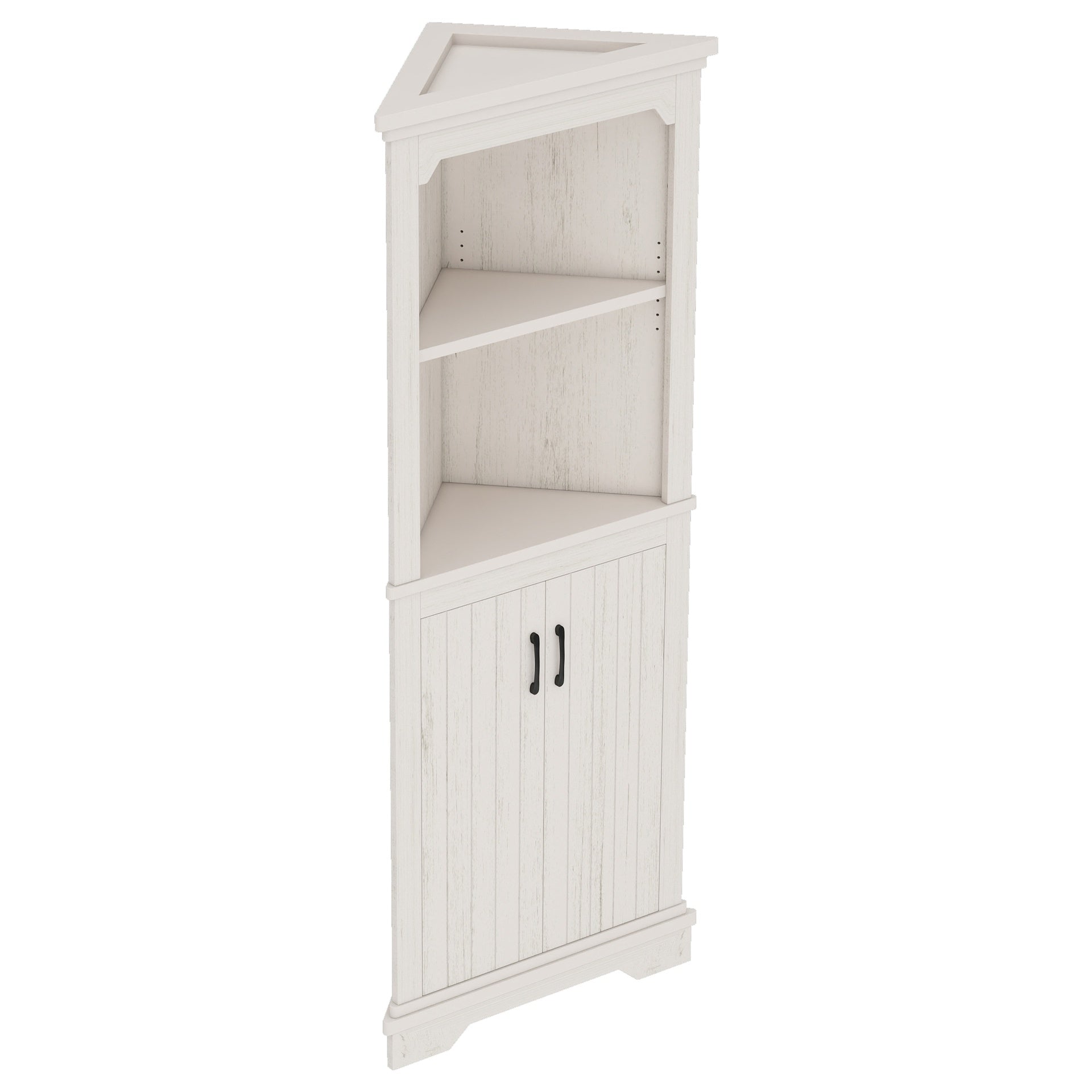 Tall Corner Cabinet with Doors for living room, bathroom,Dining Room or Kitchen,Beige