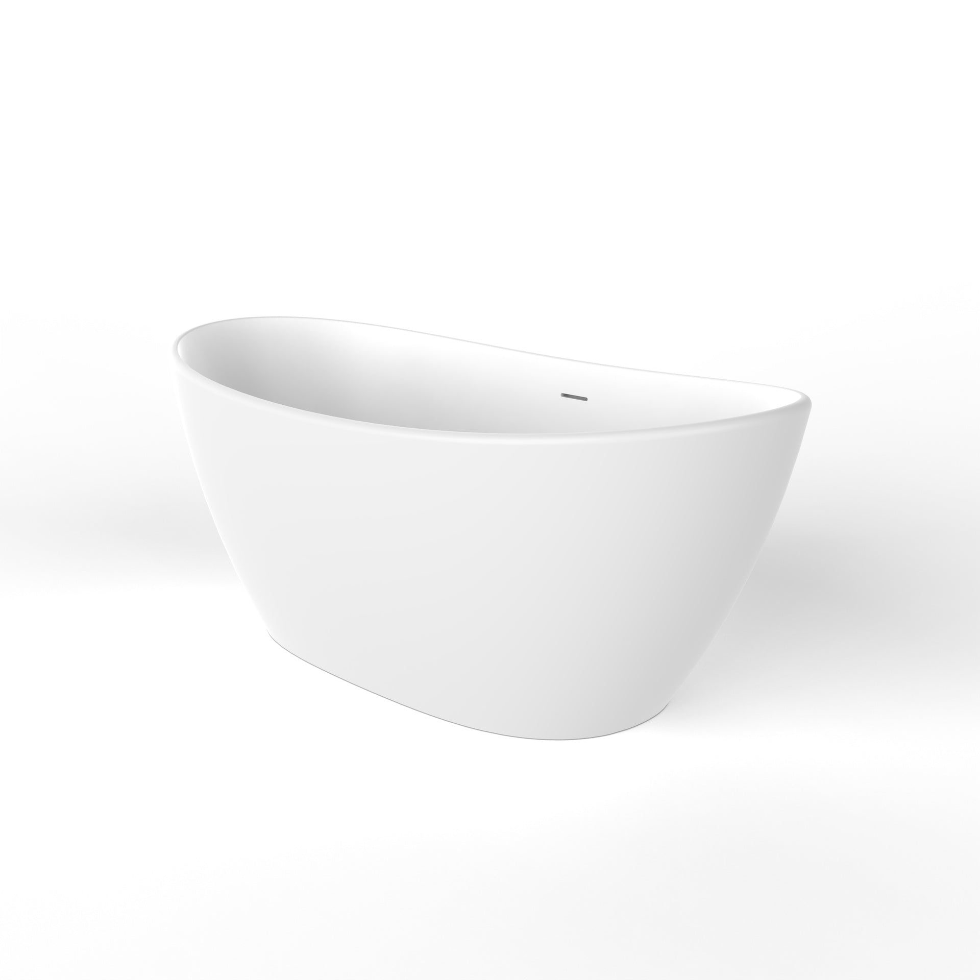 61 inch freestanding solid surface soaking bathtub for bathroom