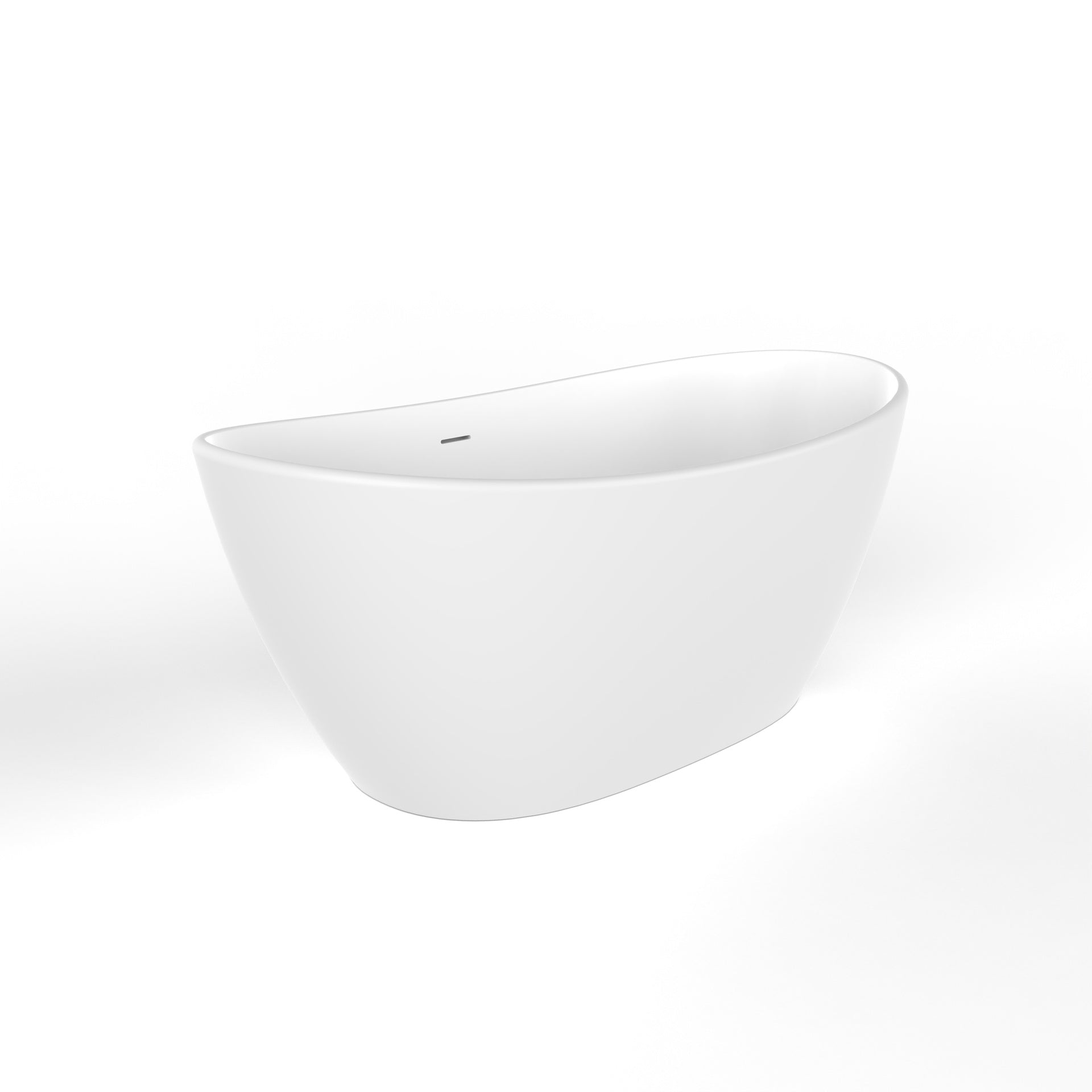61 inch freestanding solid surface soaking bathtub for bathroom
