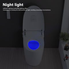 Smart Toilet Bidet Combo with Self-Cleaning Nozzle, Heated Seat, Night Light, Knob Control, Power Outage Flushing, Soft Close, Auto Flush, with Remote Control