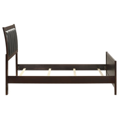 Cappuccino and Black Twin Panel Bed