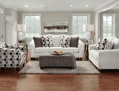 Camero Fabric Cocktail Ottoman