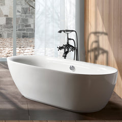 Freestanding Bathtub Faucet with Hand Shower