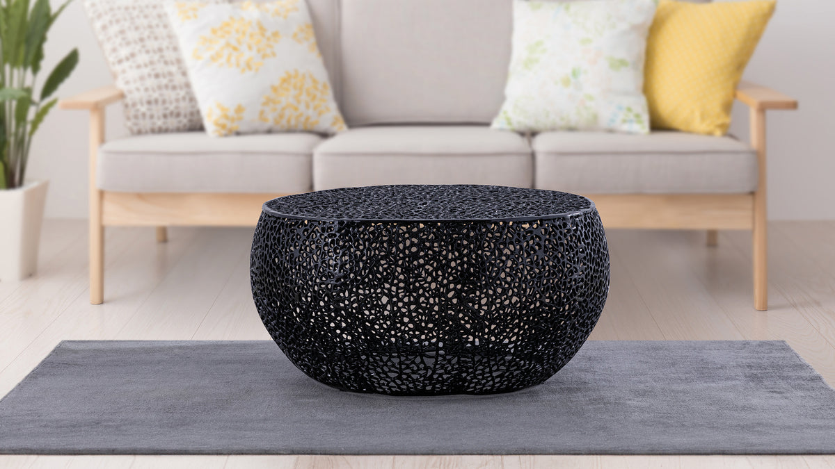 T3502-32 Round Coffee Table in Black      same asG150108428  (NJ inventory)