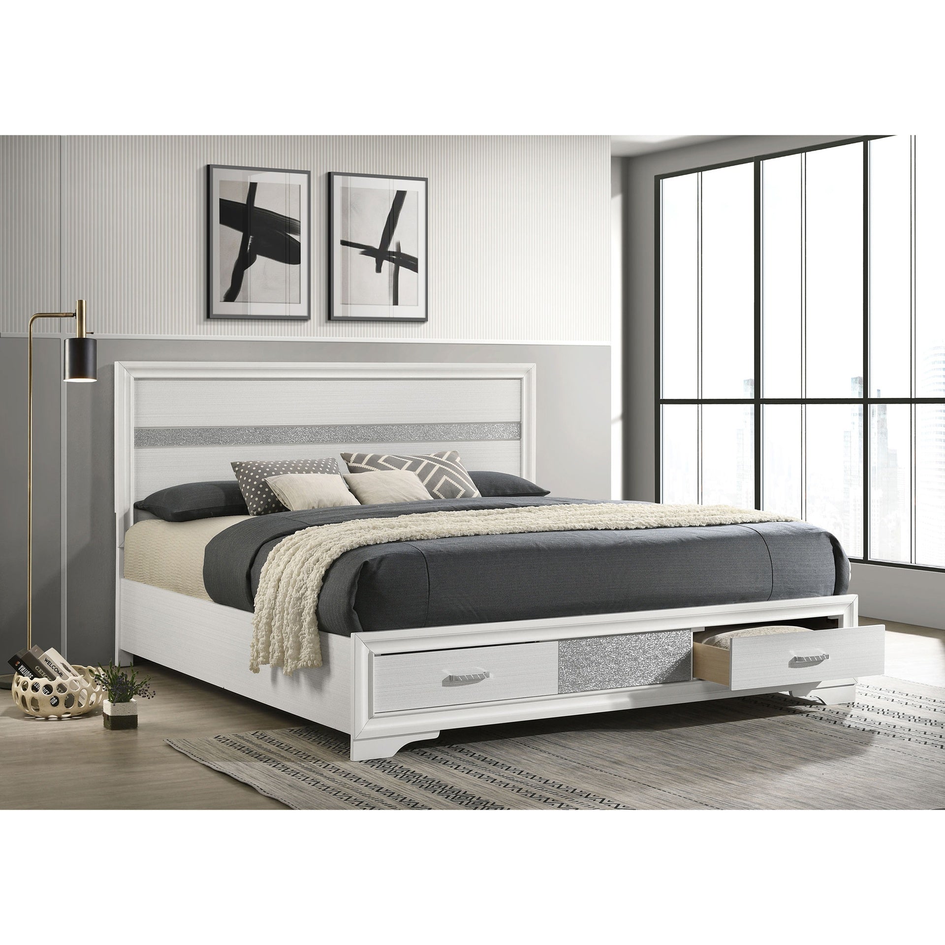 May 2-drawer Platform California King Storage Bed