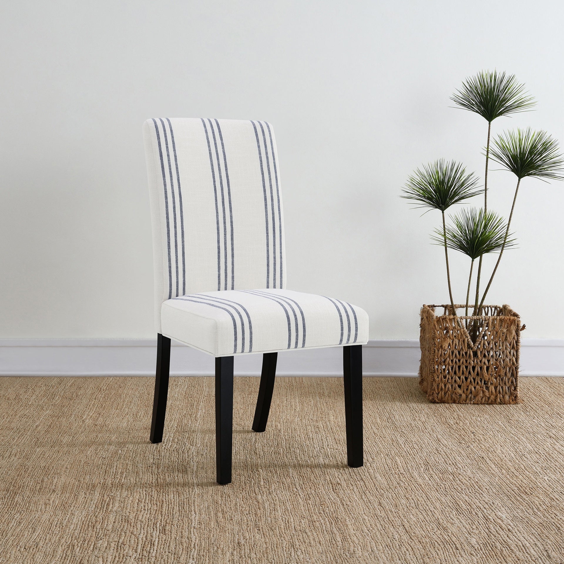 Draper Beige Upholstered Dining Side Chair (Set of 2)