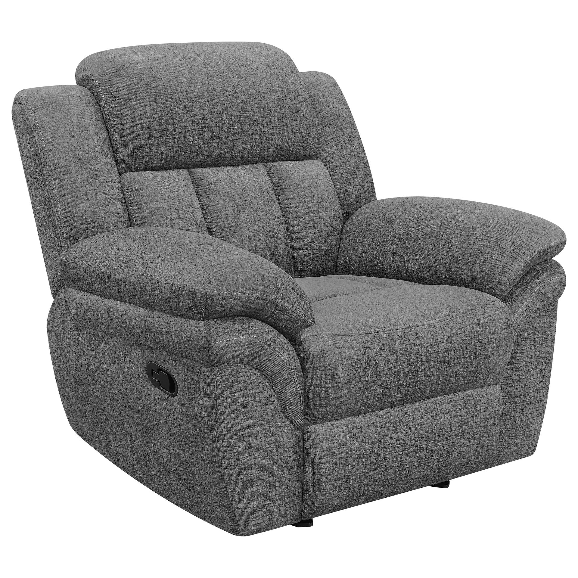 Pannen Charcoal Upholstered Glider Recliner
