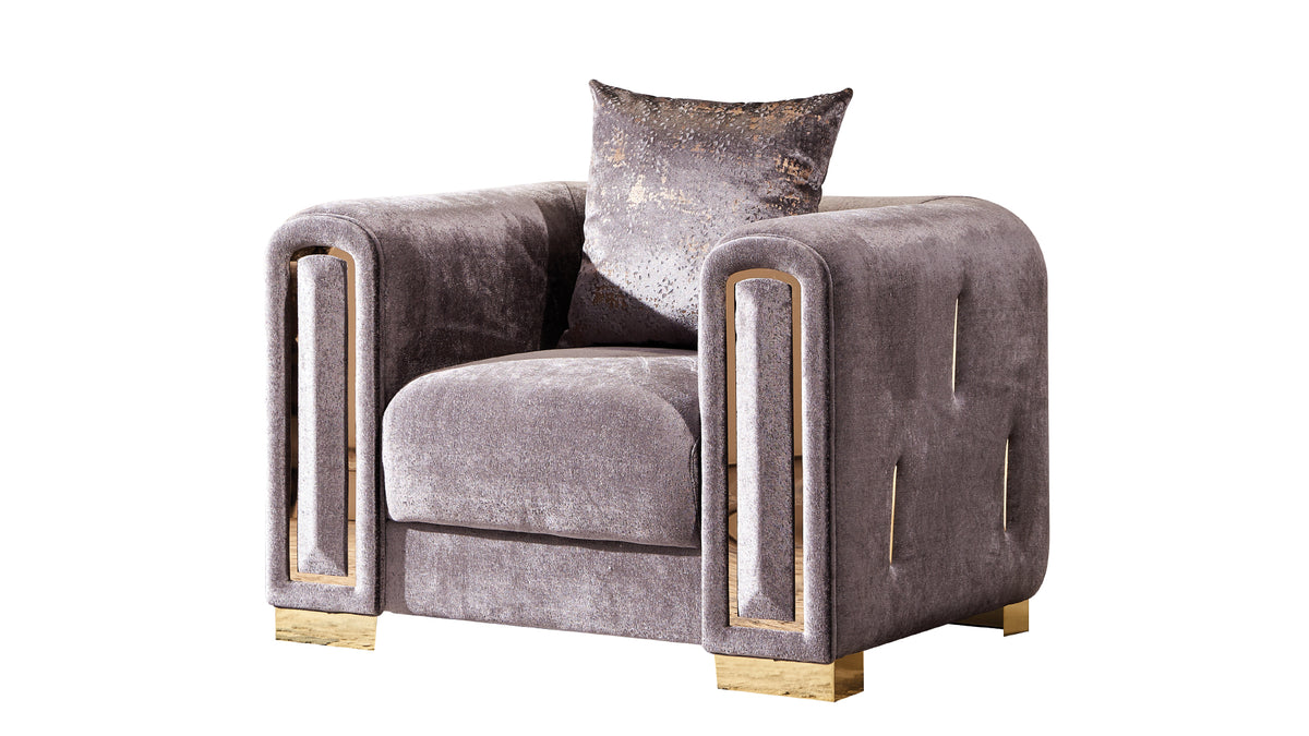 IMPREZA Modern Style Chair made with wood in Silver same as G150109214 (NJ inventory)