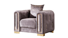 IMPREZA Modern Style Chair made with wood in Silver same as G150109214 (NJ inventory)