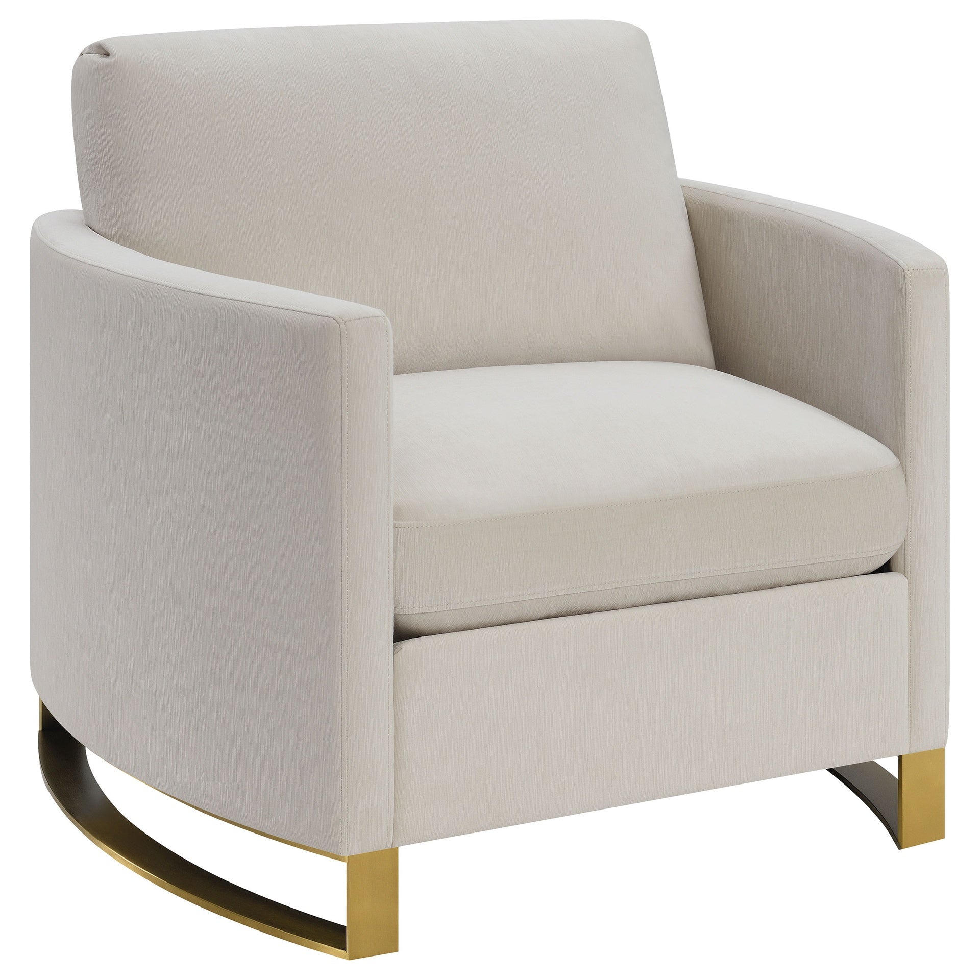 Ulrika Beige 3-piece Track Arms Living Room Set