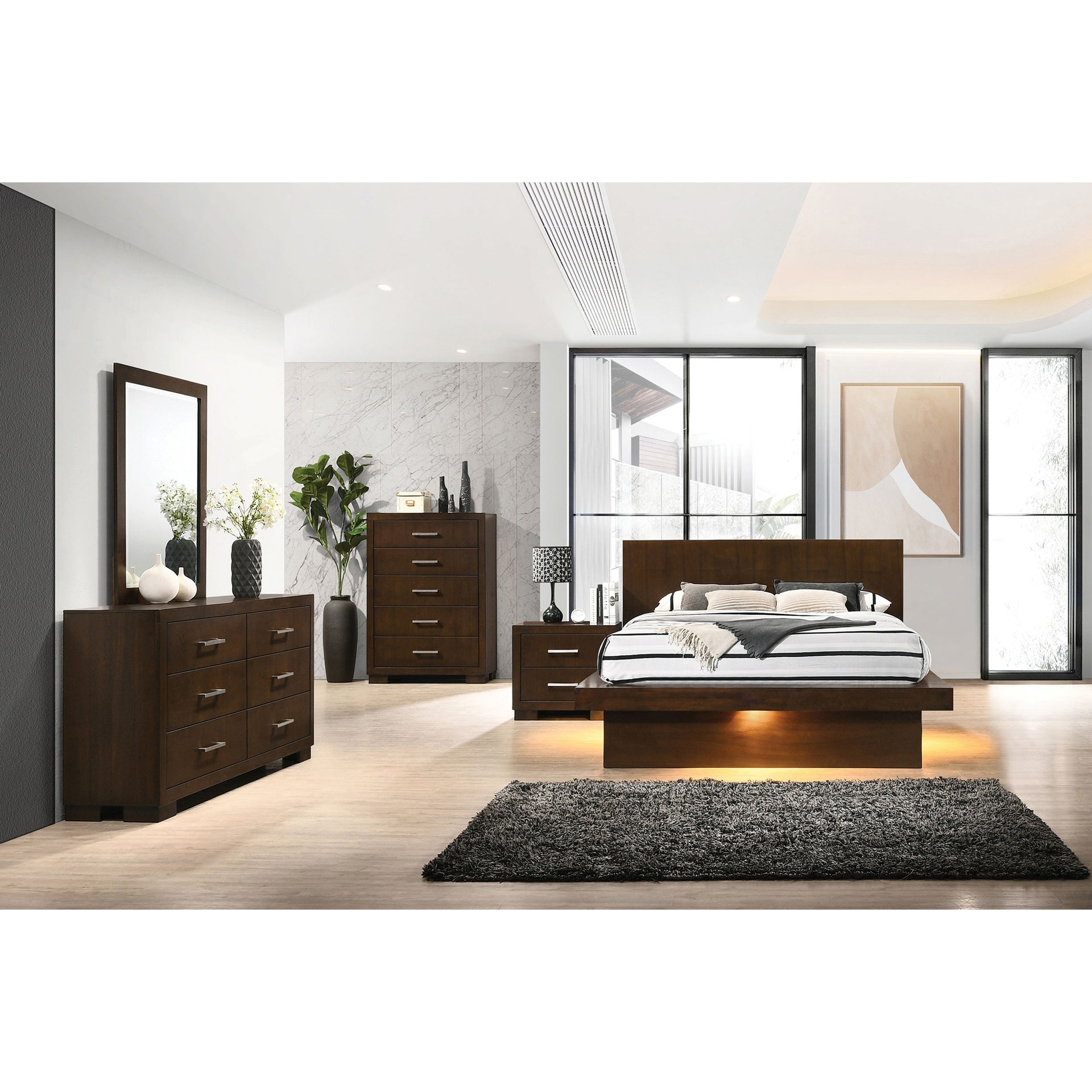 Tokyo Cappucino 5-piece Queen Bedroom Set