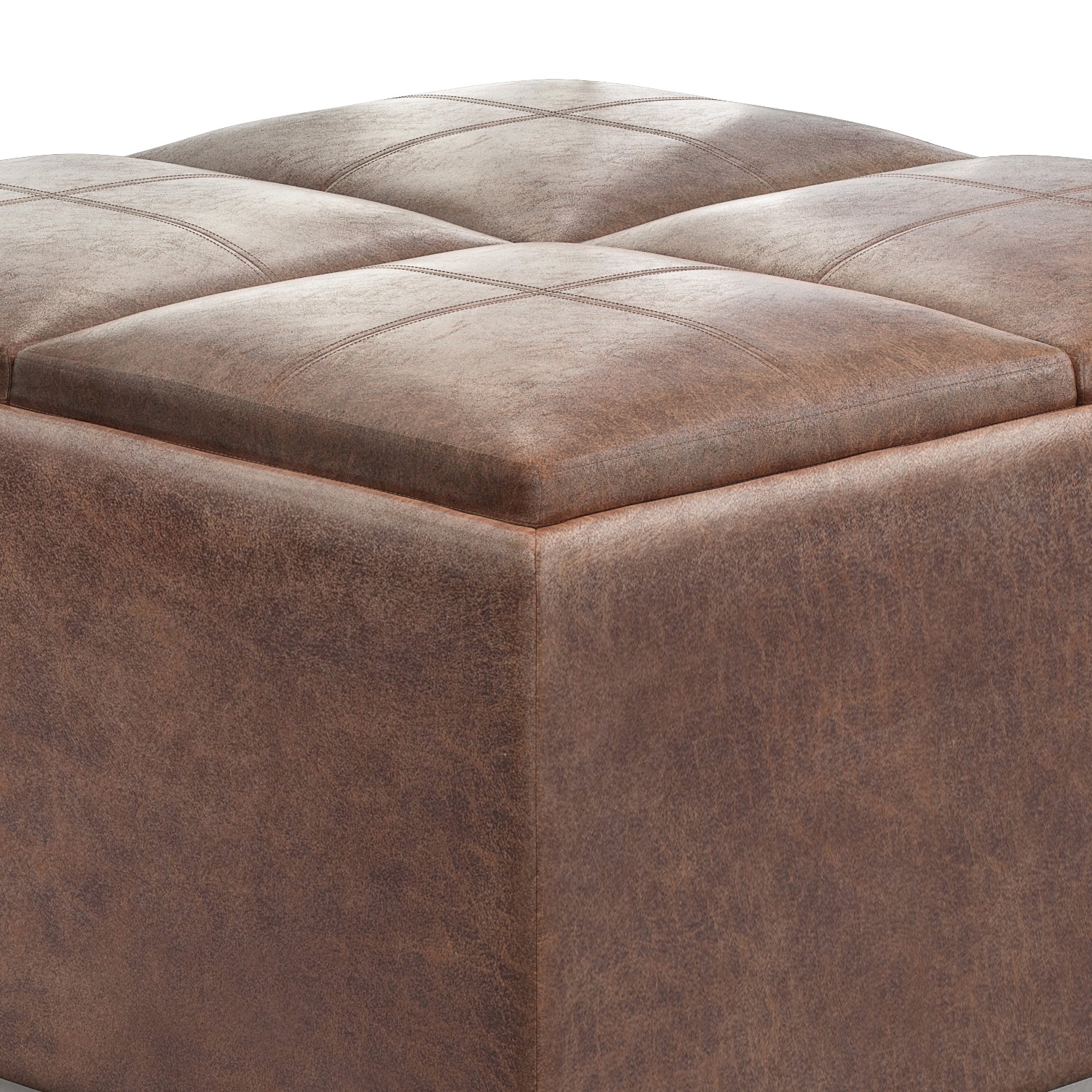 Avalon Square Coffee Table Storage Ottoman