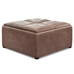 Avalon Square Coffee Table Storage Ottoman