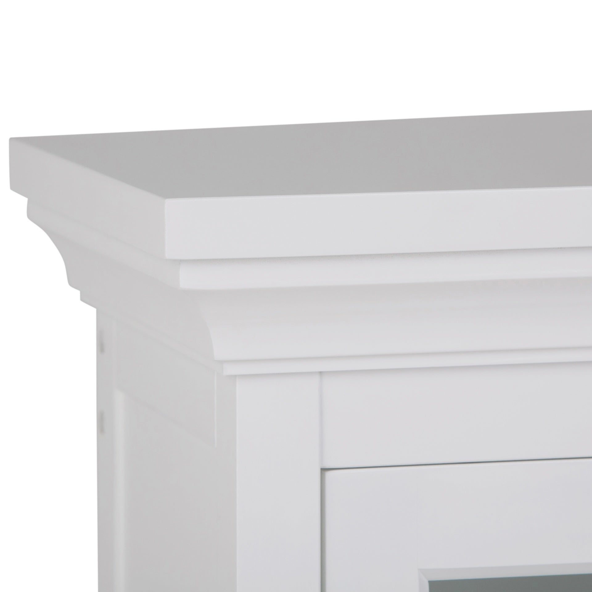 Avington - Two Door Wall Cabinet with Cubbies - Pure White