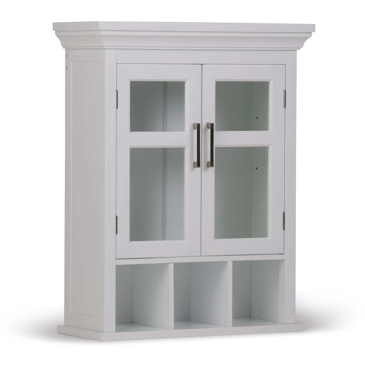 Avington - Two Door Wall Cabinet with Cubbies - Pure White