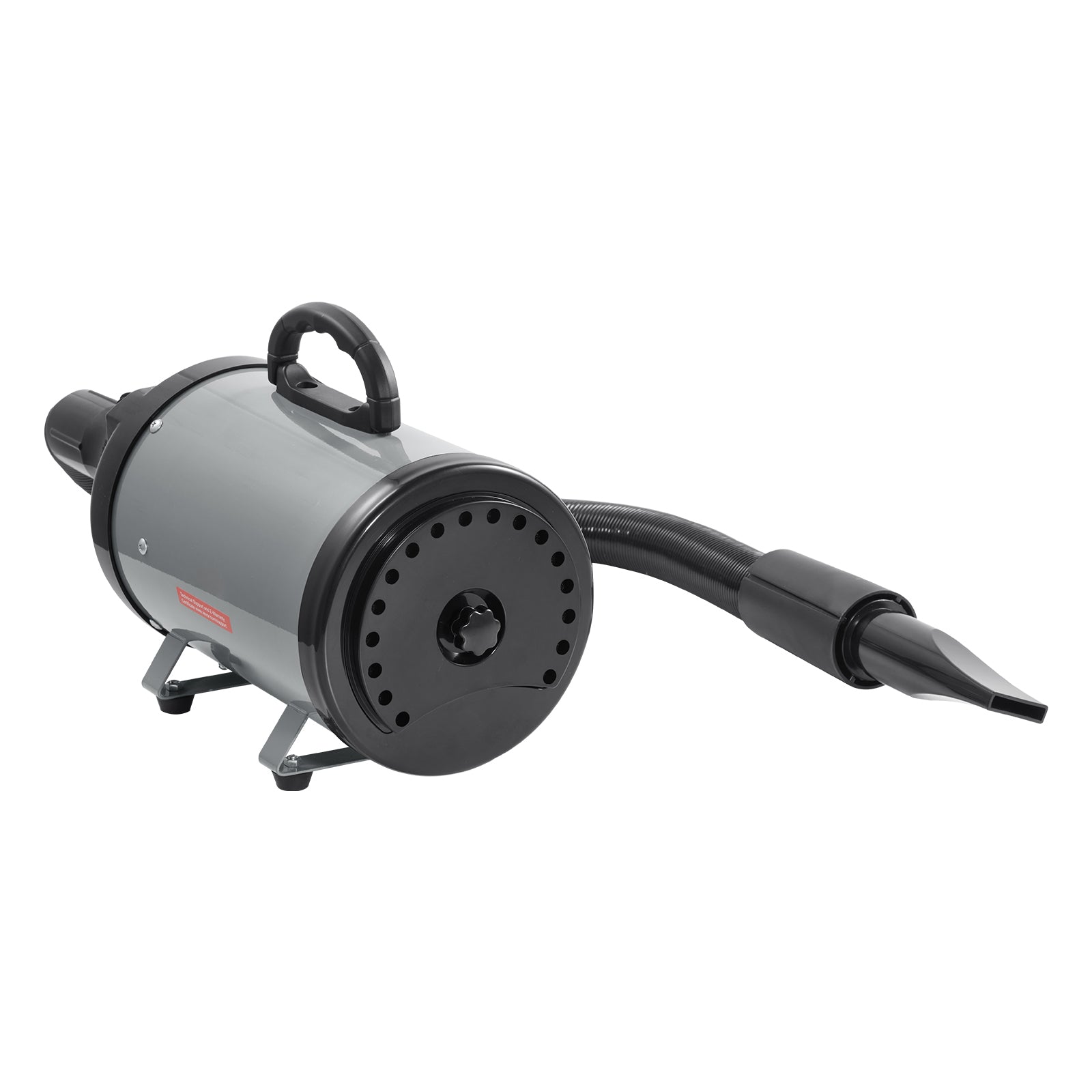 Dog Dryer, 2800W/4.3HP Dog Blow Dryer, Pet Grooming Dryer with Adjustable Speed and Temperature Control, Pet Hair Dryer with 4 Nozzles and Extendable Hose, Grey and Black