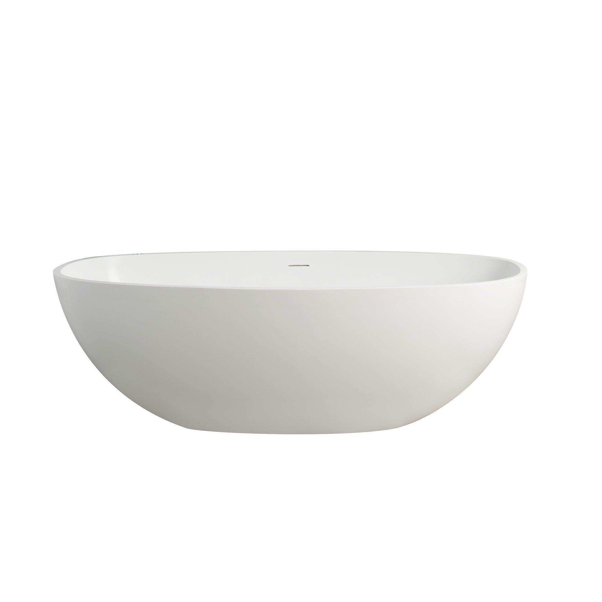 65.2 inch freestanding solid surface soaking bathtub for bathroom