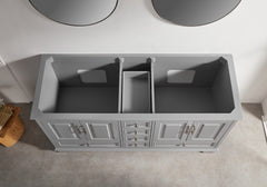 Fully Assembled 60'' Freestanding Double Bathroom Vanity with Artificial Stone