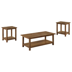 Castleton Distressed Brown 3-piece Coffee and End Table Set