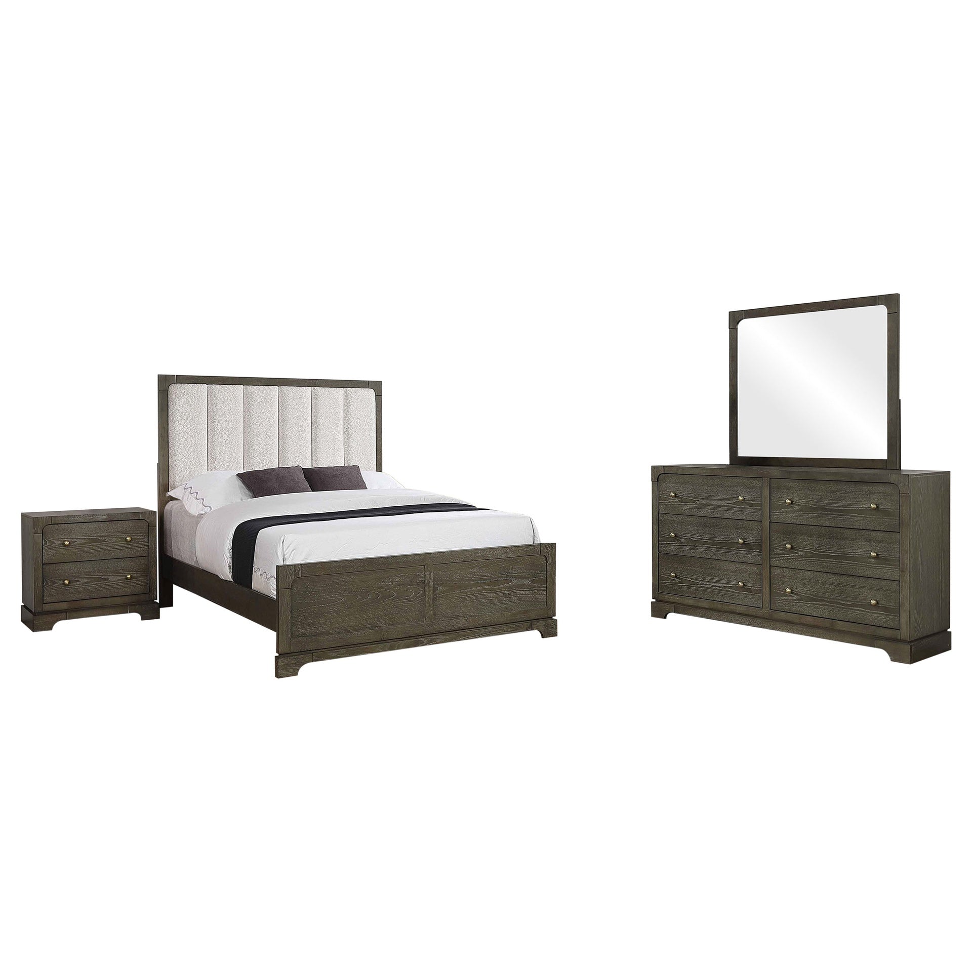 Harbington Dark Cocoa 4-piece Eastern King Bedroom Set