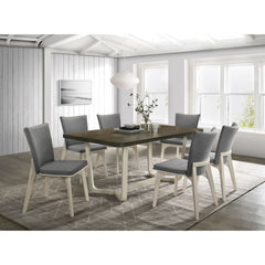 Sexton Greyish Brown 7-piece Rectangular Dining Set