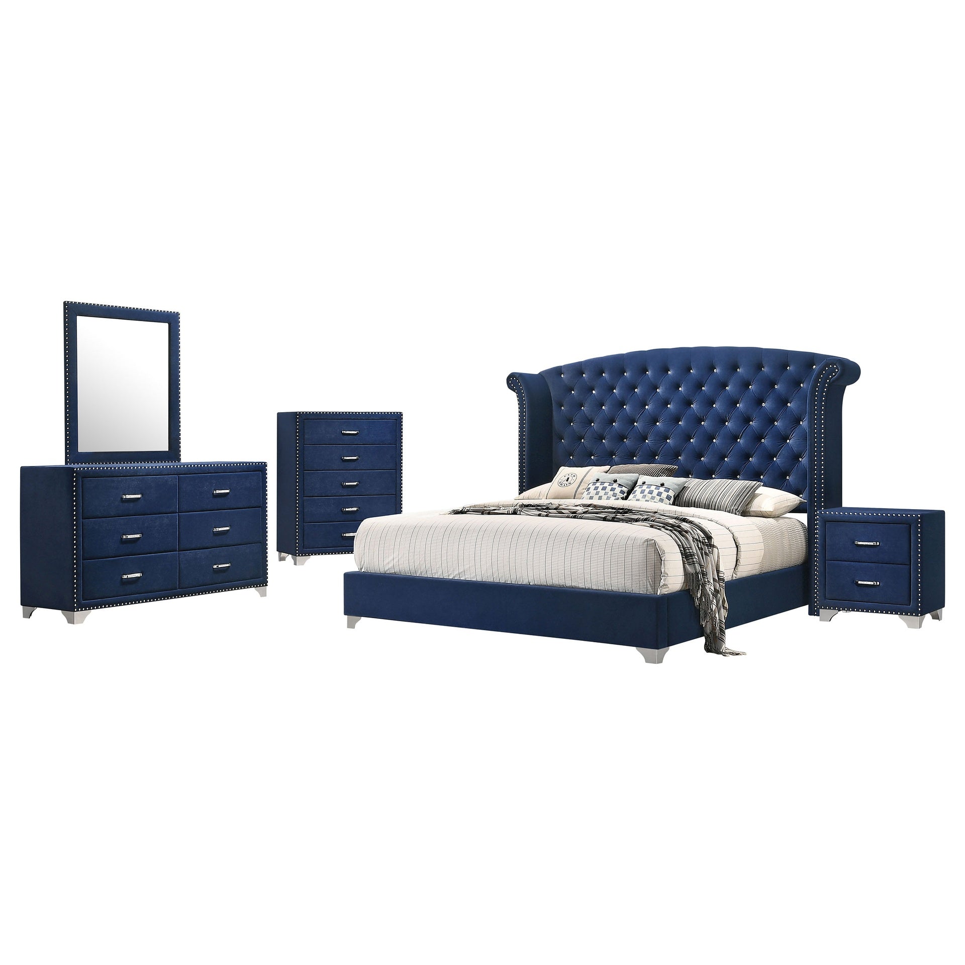 Kennedy Pacific Blue 5-piece Eastern King Bedroom Set