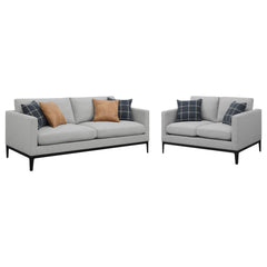 Montauk Light Grey 2-piece Track Arms Living Room Set