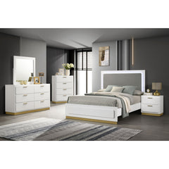Sophia White 5-piece Eastern King Bedroom Set