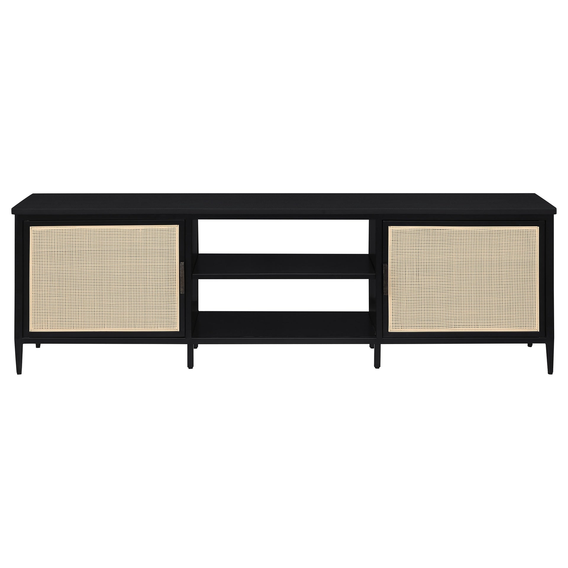 Kenneth Black 2-door Metal TV Stand