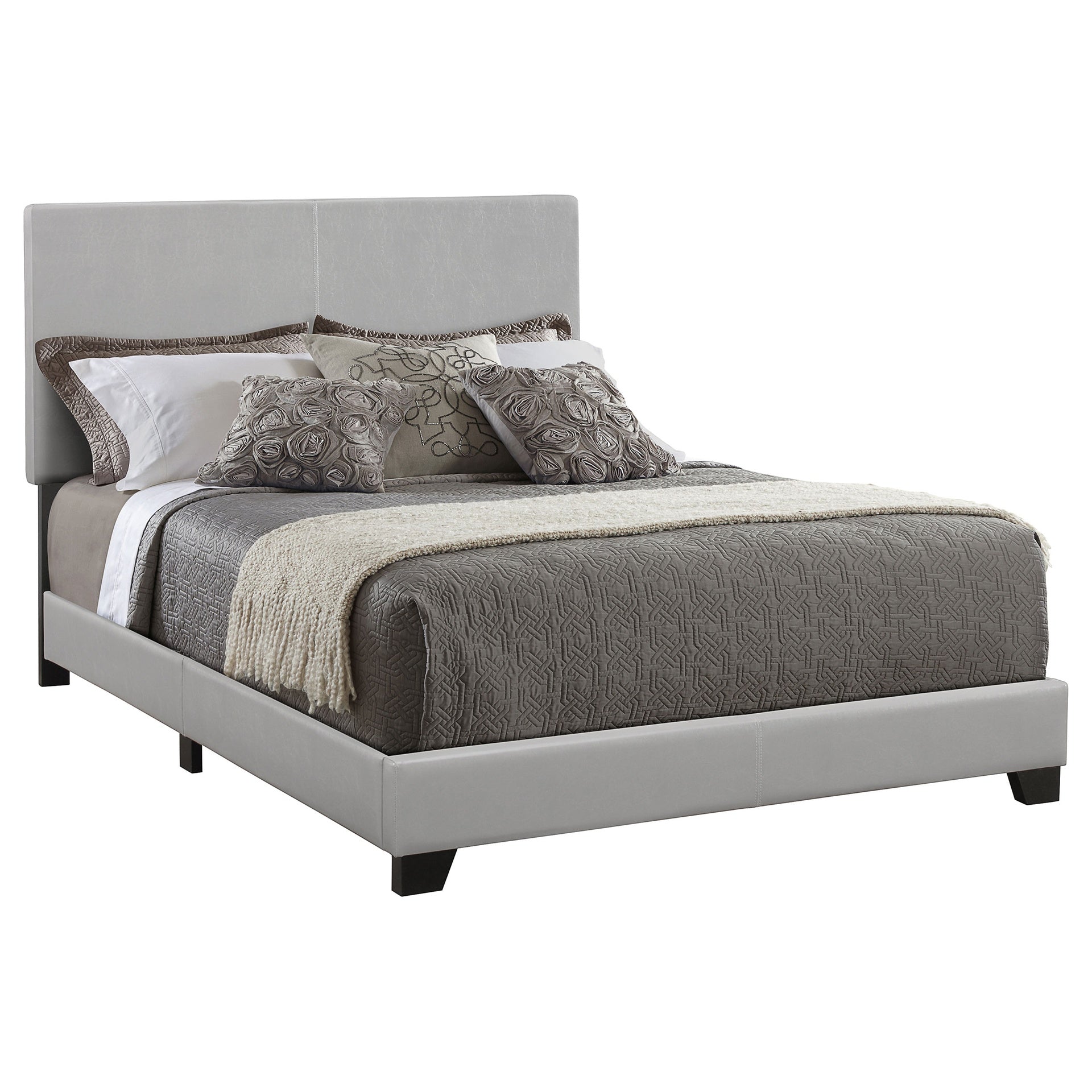 Warwick Grey Upholstered Eastern King Panel Bed