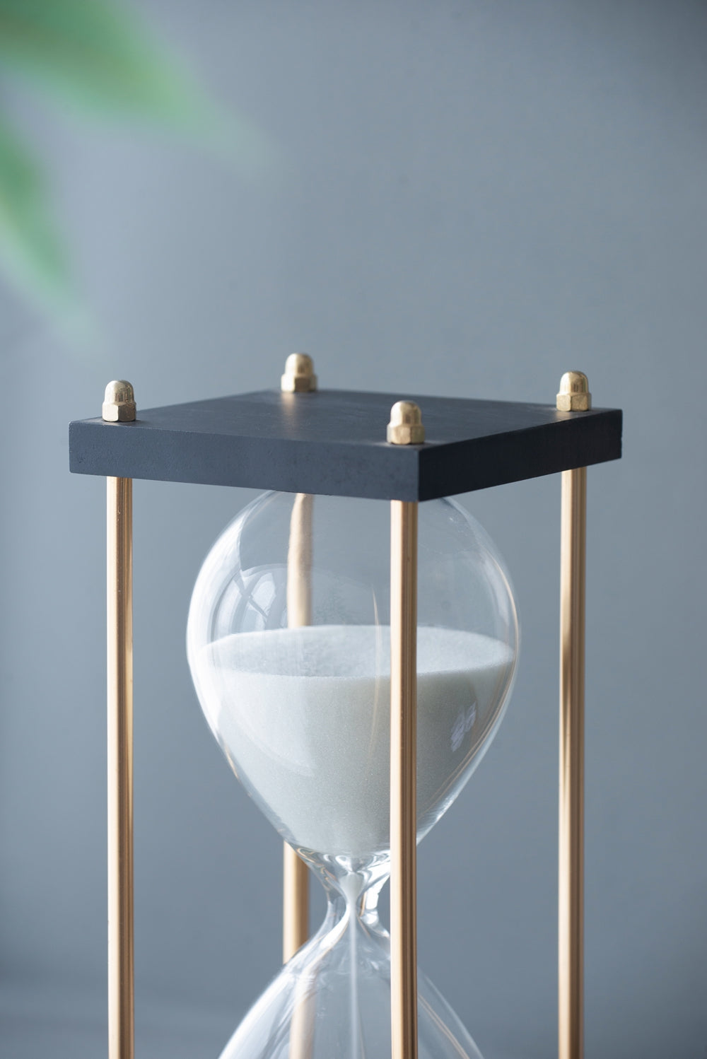 Set of 2, 4x4x9" Hour Glass In Stand (Approx.30Minutes), White