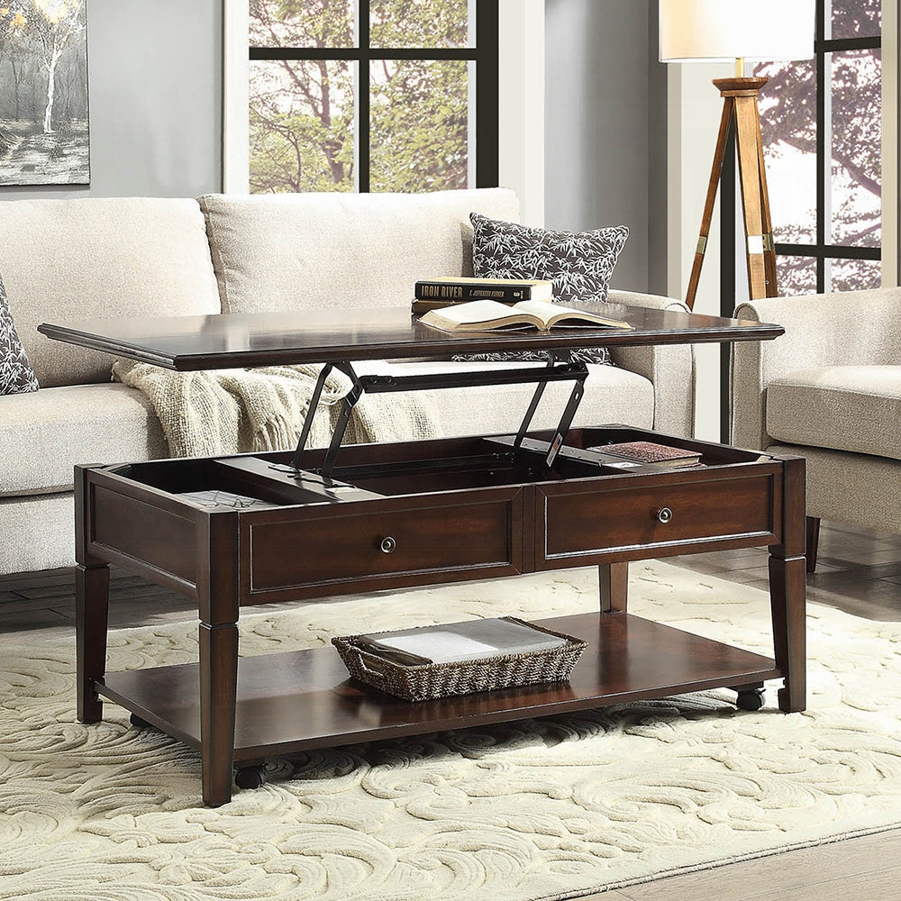 Walnut Coffee Table with Lift Top