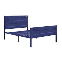 Blue Full Platform Bed
