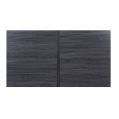 Grey Oak and Black Dining Table with Sled Base