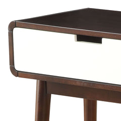 Espresso and White 2-drawer Sofa Table