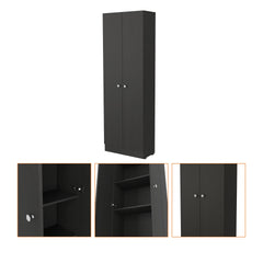 Rectangle 2-Door Storage Tall Cabinet Wenge