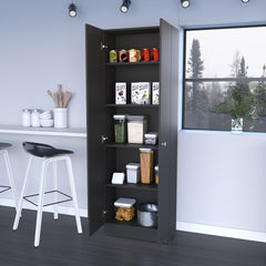 Rectangle 2-Door Storage Tall Cabinet Wenge